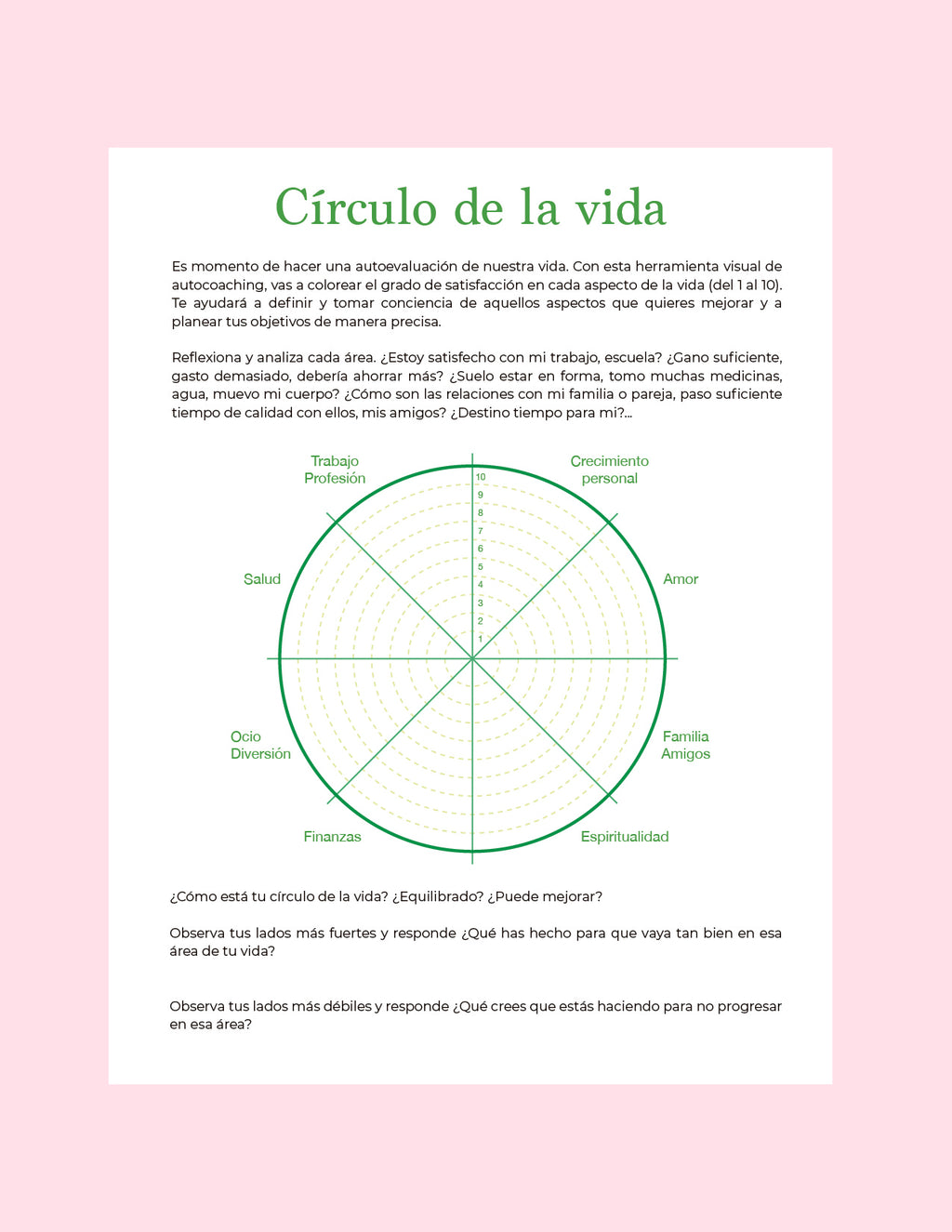 Planificador de Objetivos + Círculo de la Vida