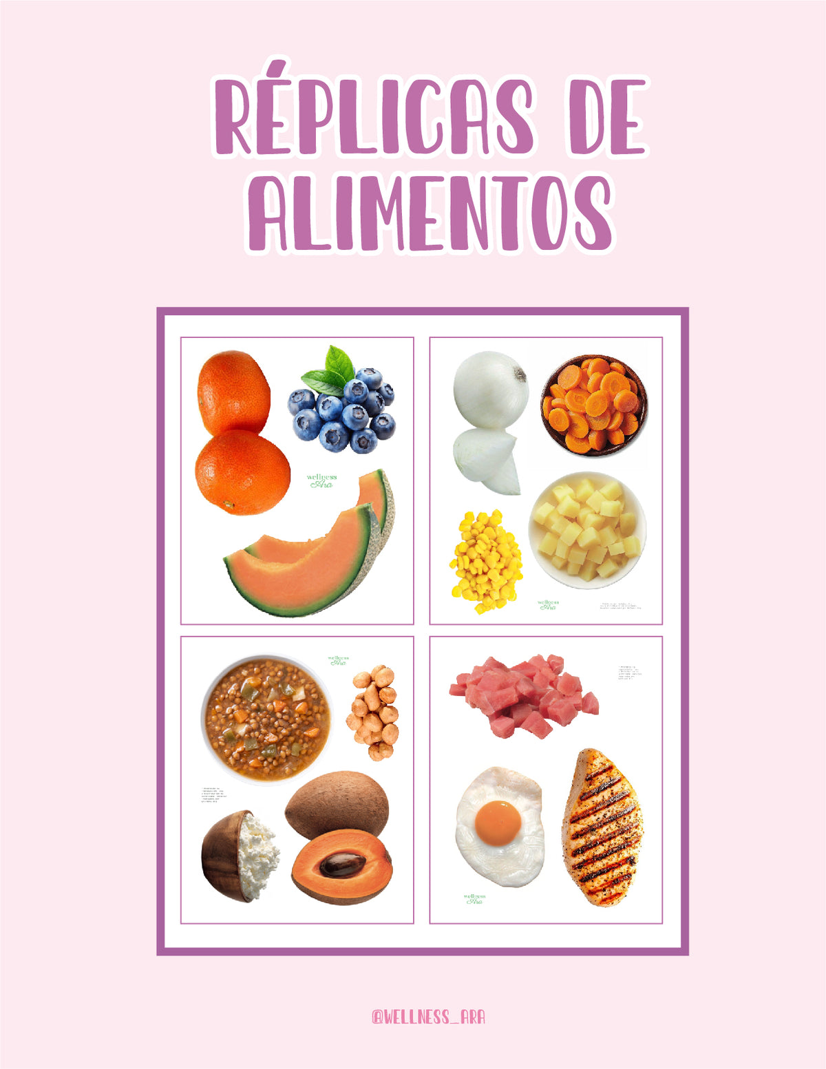 Réplicas de alimentos